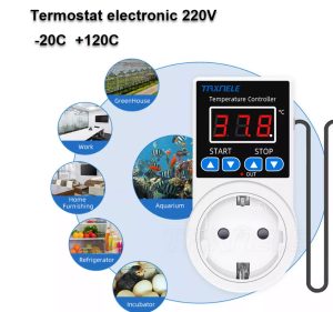 Termostat cu EU plug 220V