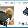 Termostat electronic controler de temperatura cu temporizare pentru clocitoare sera 220V
