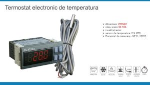 controler de temperatura termostatul cu doi senzori pentru frigider si congelator ZL-620A
