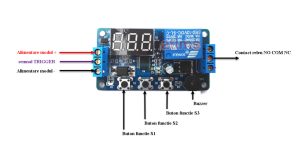 Modul releu temporizator 12V