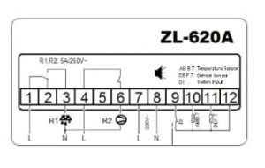 termostatul digital cu doi senzori doua sonde ZL-620A