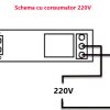 schema de conexiuni releu de temporizare 0-10 secunde