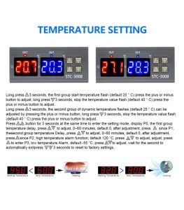 Termostat controler de temperatura setare parametri