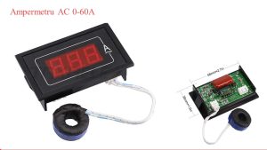 Ampermetru digital electronic panou 220V 0-60A AC
