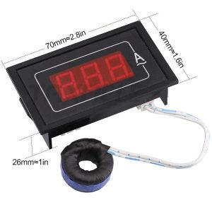 Ampermetru digital electronic panou 220V 0-60A AC