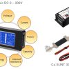 Contor electronic digital pentru baterii IN CURENT CONTINUUsi panou solar fotovoltaic 0 - 200V 50-300A