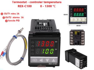 Controler temperatura termostat electronic digital REX C-100 FK02 MAN