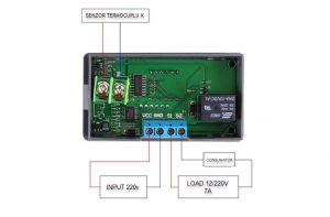 termostat electronic digital termo semineu fierbator de tuica