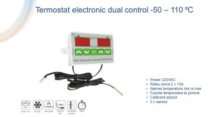 termostat cu doi senzori de temperatura