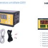 Controler Temperatura Umiditate digital pentru Incubator clocitoare 220V