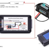 Contor electronic digital pentru baterii si panou solar fotovoltaic 0 - 200V 50-300A