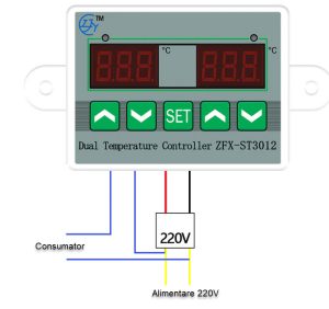 Termostatul cu doua sonde de temperatura