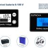 Indicator nivel baterie solar fotovoltaic auto 8-100 V
