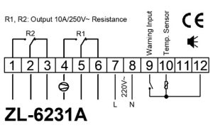 Termostat electronic controler de temperatura cu temporizare pentru clocitoare sera 220V