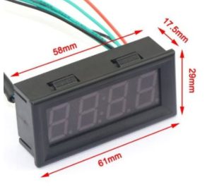 Voltmetru termometru ceas auto tractor 12V