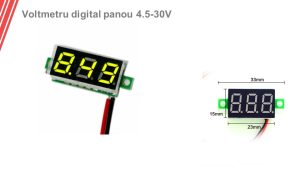 Voltmetru mini DC 4,5-30V