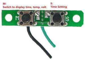 Voltmetru termometru ceas auto tractor 12V