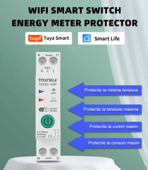 Releu protectie la suprasarcina supratensiune contorizare smart WIFI 63A