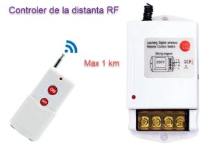 Intrerupator cu telecomanda pentru pompa apa iluminat RF de distanta