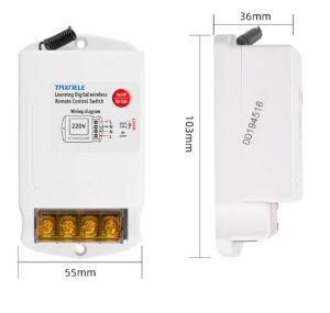 Intrerupator cu telecomanda pentru pompa apa iluminat RF de distanta