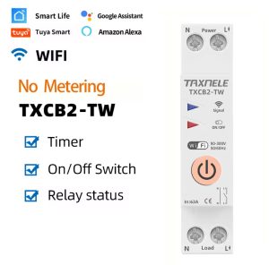 Intrerupator cu temporizare si control inteligent WIFI 16A 25A TUYA