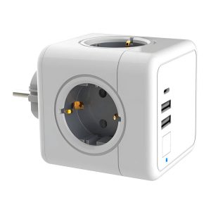 Priza cubica multifunctionala cub cu USB C