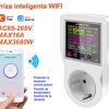 Priza protectie la suprasarcina WIFI smart meter 16A TUYA