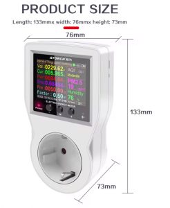 Priza protectie la suprasarcina WIFI smart meter 16A TUYA