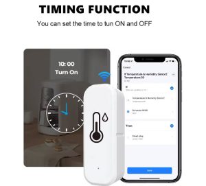 Senzor de temperatura umiditate inteligent WIFI TUYA