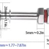 Senzor nivel plutitor inox pentru lichide 150mm