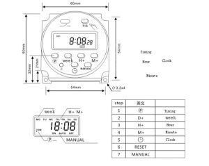 Programator releu de temporizare 220V