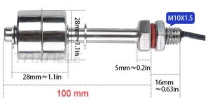 Senzor nivel plutitor inox 100mm