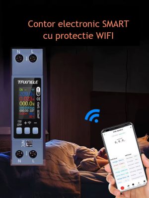 contor digital electronic wifi 220V