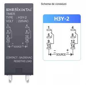 Releul temporizator temporizare 220V cilic cyclic